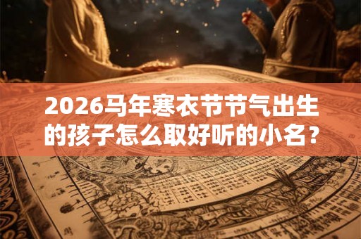 2026马年寒衣节节气出生的孩子怎么取好听的小名？乳名推荐