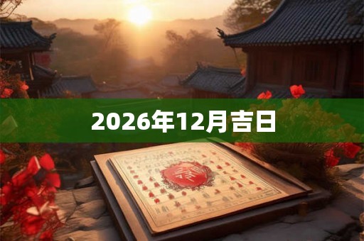 2026年12月吉日 2026年12月吉日