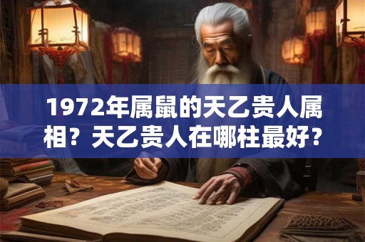 1972年属鼠的天乙贵人属相？天乙贵人在哪柱最好？