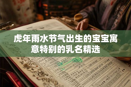 虎年雨水节气出生的宝宝寓意特别的乳名精选