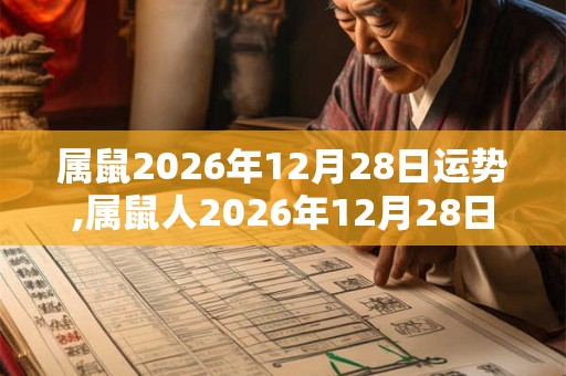 属鼠2026年12月28日运势,属鼠人2026年12月28日财运,生肖鼠2026年12月28日运势 属鼠2026年12月28日运势,属鼠人2026年12月28日财运,生肖鼠2026年12月28日运势
