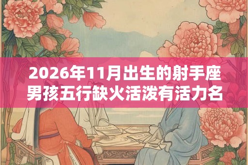 2026年11月出生的射手座男孩五行缺火活泼有活力名字