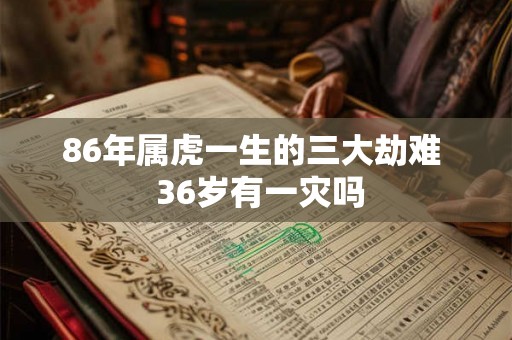 86年属虎一生的三大劫难  36岁有一灾吗