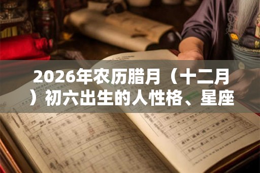 2026年农历腊月（十二月）初六出生的人性格、星座详解