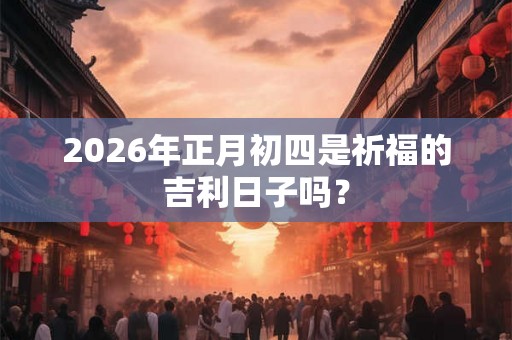 2026年正月初四是祈福的吉利日子吗? 2026年正月初四是祈福的吉利日子吗?