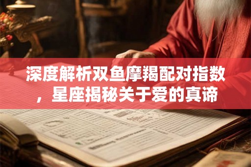 深度解析双鱼摩羯配对指数，星座揭秘关于爱的真谛