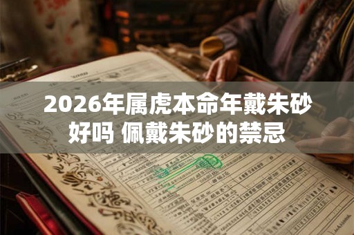 2026年属虎本命年戴朱砂好吗 佩戴朱砂的禁忌