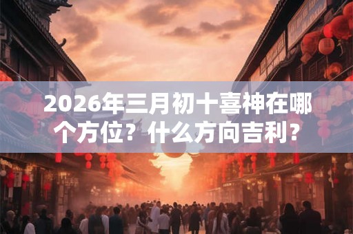 2026年三月初十喜神在哪个方位？什么方向吉利？