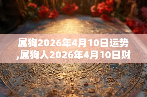 属狗2026年4月10日运势,属狗人2026年4月10日财运,生肖狗2026年4月10日运势
