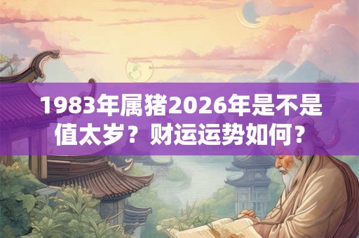 1983年属猪2026年是不是值太岁？财运运势如何？