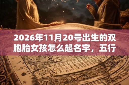 2026年11月20号出生的双胞胎女孩怎么起名字，五行属什么？