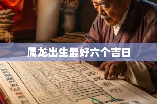 属龙出生最好六个吉日