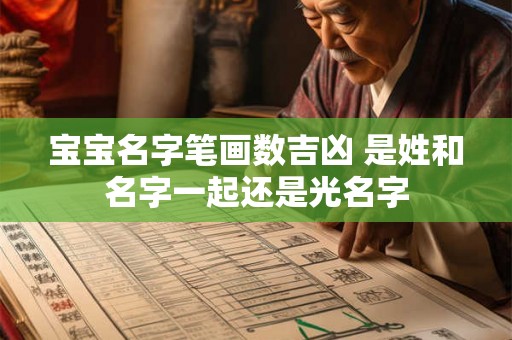 宝宝名字笔画数吉凶 是姓和名字一起还是光名字 宝宝名字笔画数吉凶 是姓和名字一起还是光名字