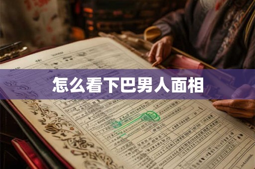 怎么看下巴男人面相