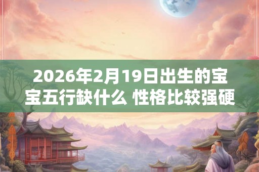 2026年2月19日出生的宝宝五行缺什么 性格比较强硬