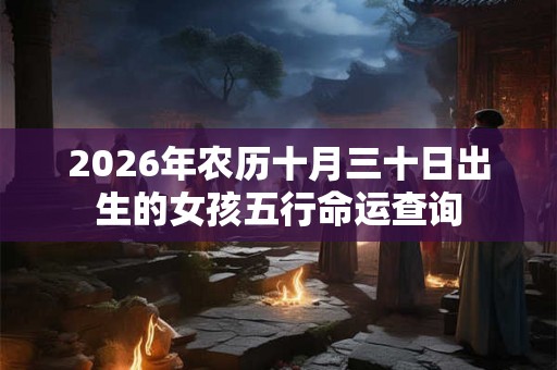 2026年农历十月三十日出生的女孩五行命运查询