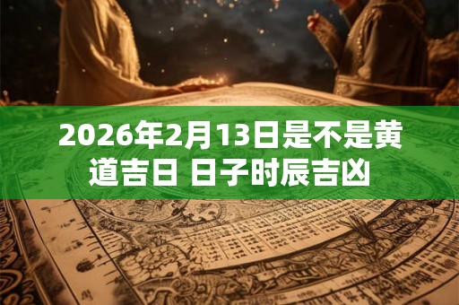 2026年2月13日是不是黄道吉日 日子时辰吉凶 2026年2月13日是不是黄道吉日 日子时辰吉凶