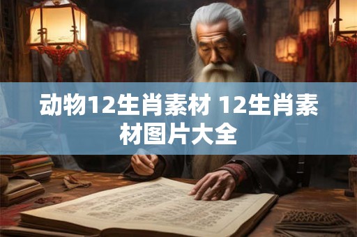 动物12生肖素材 12生肖素材图片大全