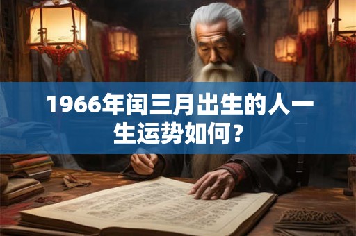 1966年闰三月出生的人一生运势如何？