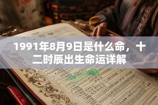 1991年8月9日是什么命，十二时辰出生命运详解
