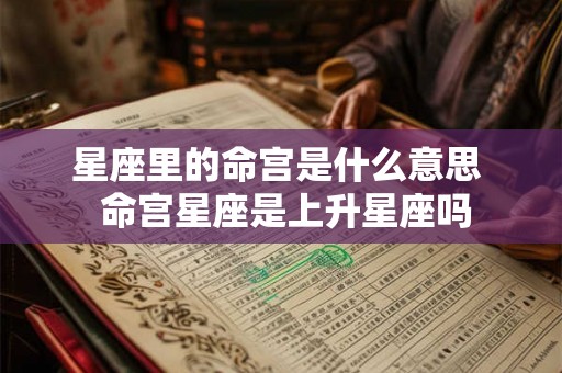 星座里的命宫是什么意思 命宫星座是上升星座吗 星座里的命宫是什么意思 命宫星座是上升星座吗