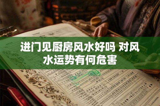 进门见厨房风水好吗 对风水运势有何危害 进门见厨房风水好吗 对风水运势有何危害