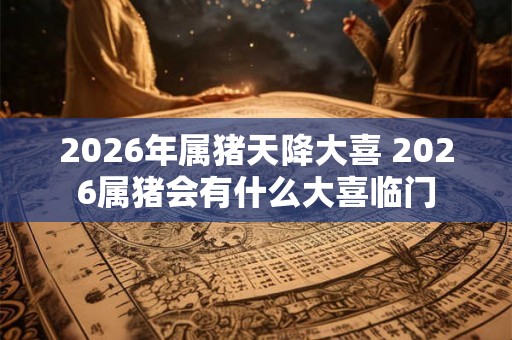 2026年属猪天降大喜 2026属猪会有什么大喜临门