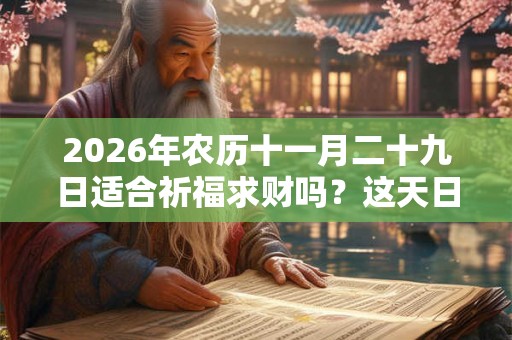 2026年农历十一月二十九日适合祈福求财吗？这天日子如何？