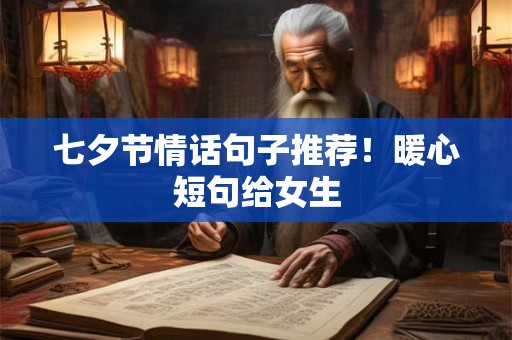 七夕节情话句子推荐!暖心短句给女生 七夕节情话句子推荐!暖心短句给女生