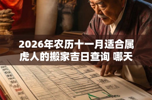 2026年农历十一月适合属虎人的搬家吉日查询 哪天宜搬新家 2026年农历十一月适合属虎人的搬家吉日查询 哪天宜搬新家