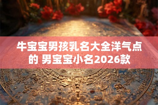 牛宝宝男孩乳名大全洋气点的 男宝宝小名2026款