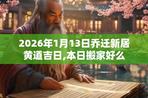2026年1月13日乔迁新居黄道吉日,本日搬家好么
