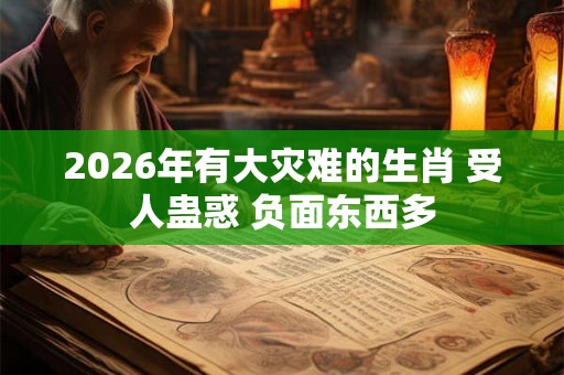 2026年有大灾难的生肖 受人蛊惑 负面东西多