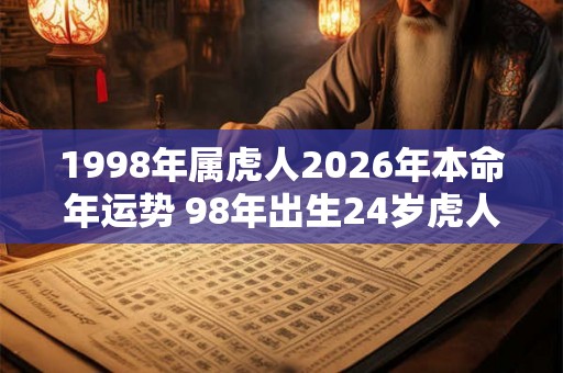 1998年属虎人2026年本命年运势 98年出生24岁虎人每月运势及运程