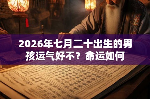 2026年七月二十出生的男孩运气好不？命运如何