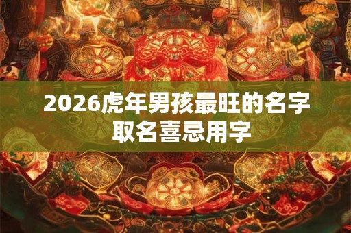 2026虎年男孩最旺的名字  取名喜忌用字