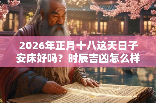 2026年正月十八这天日子安床好吗？时辰吉凶怎么样？