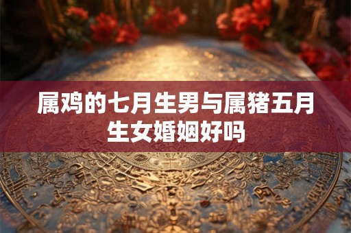 属鸡的七月生男与属猪五月生女婚姻好吗