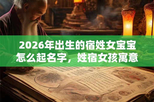2026年出生的宿姓女宝宝怎么起名字，姓宿女孩寓意好的名字