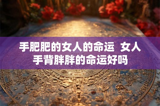 手肥肥的女人的命运 女人手背胖胖的命运好吗 手肥肥的女人的命运 女人手背胖胖的命运好吗