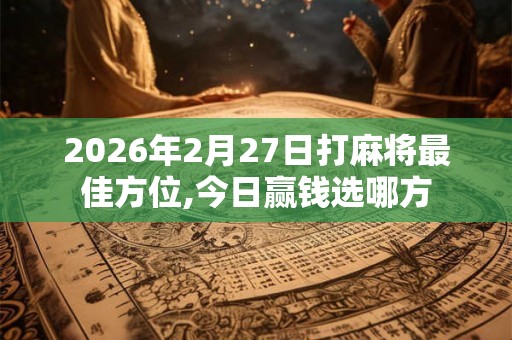 2026年2月27日打麻将最佳方位,今日赢钱选哪方