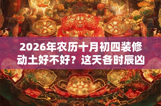 2026年农历十月初四装修动土好不好？这天各时辰凶吉如何？