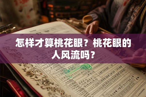 怎样才算桃花眼？桃花眼的人风流吗？