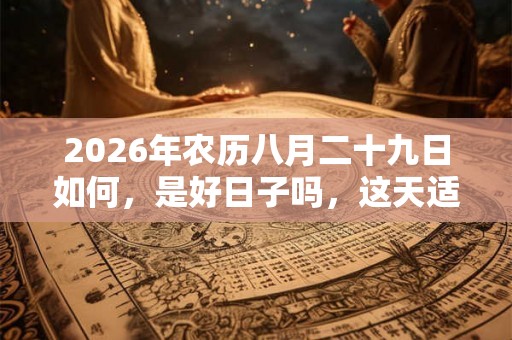 2026年农历八月二十九日如何，是好日子吗，这天适合出殡吗？