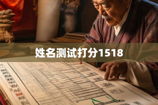 姓名测试打分1518