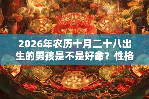 2026年农历十月二十八出生的男孩是不是好命？性格特点详解