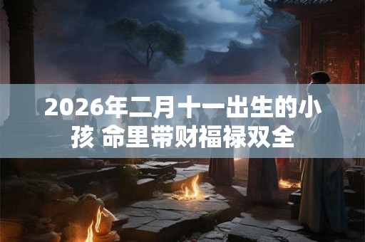 2026年二月十一出生的小孩 命里带财福禄双全