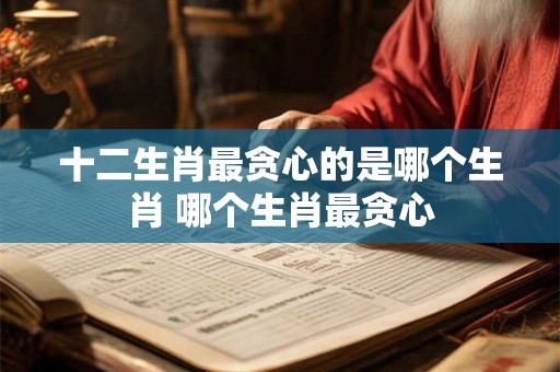 十二生肖最贪心的是哪个生肖 哪个生肖最贪心