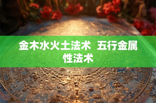 金木水火土法术  五行金属性法术