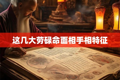 这几大劳碌命面相手相特征 这几大劳碌命面相手相特征